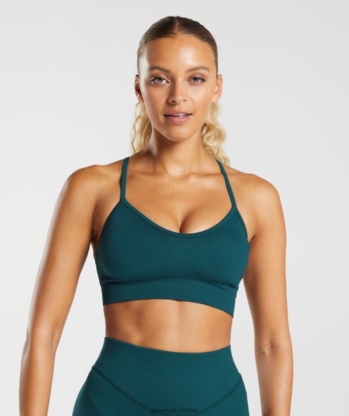 ter dikişsiz spor sutyeni kadınlarGymshark kış deniz mavisi 02H048231