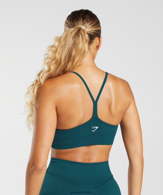 ter dikişsiz spor sutyeni kadınlarGymshark kış deniz mavisi 02H048231