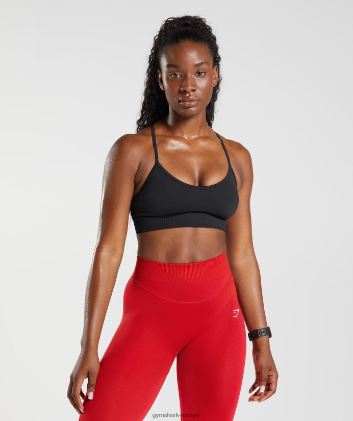 ter dikişsiz spor sutyeni kadınlarGymshark siyah 02H048116