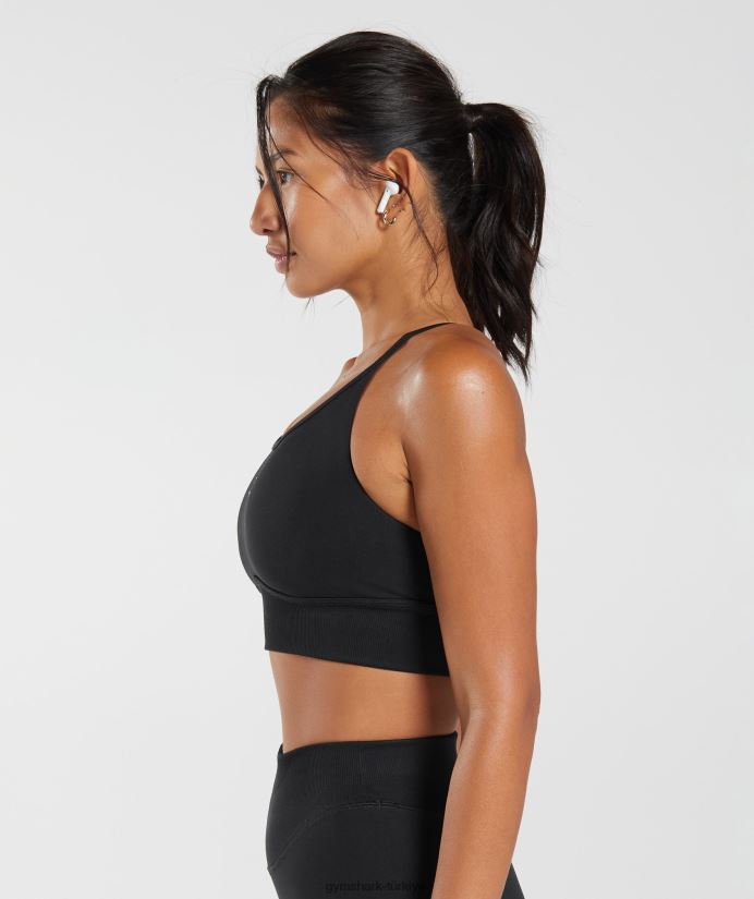 ter dikişsiz uzun ipli spor sutyeni kadınlarGymshark siyah 02H048113