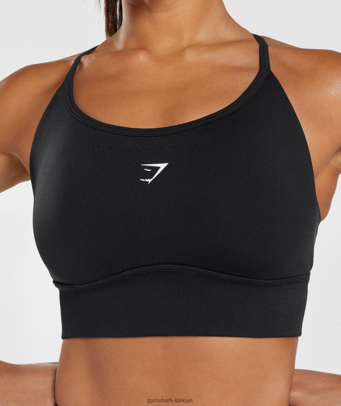 ter dikişsiz uzun ipli spor sutyeni kadınlarGymshark siyah 02H048113