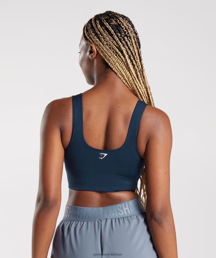 uzun hatlı spor sutyeni kadınlarGymshark Donanma 02H048131
