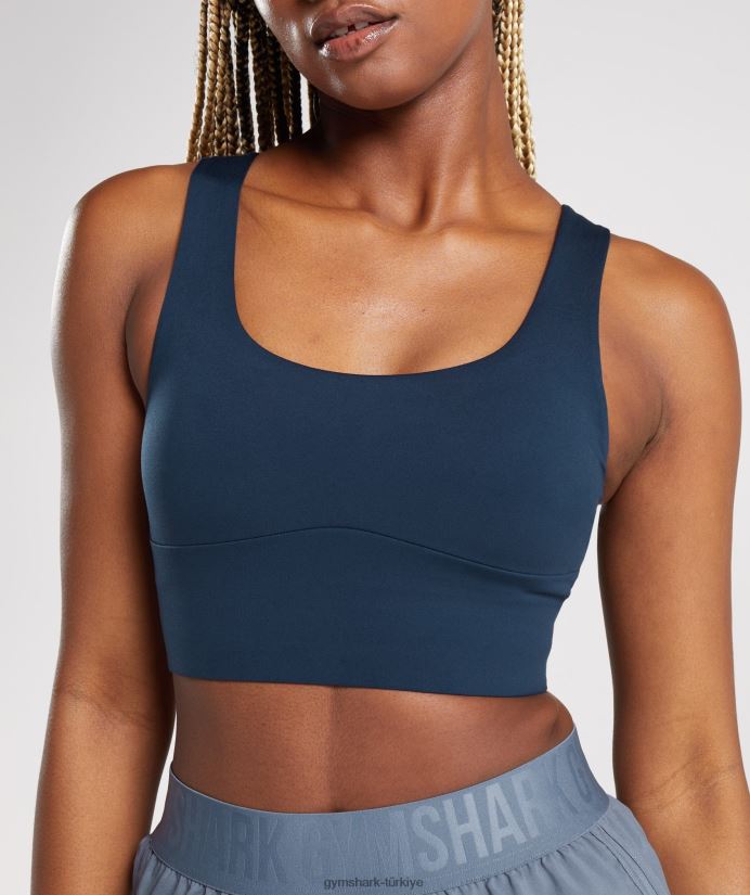 uzun hatlı spor sutyeni kadınlarGymshark Donanma 02H048131