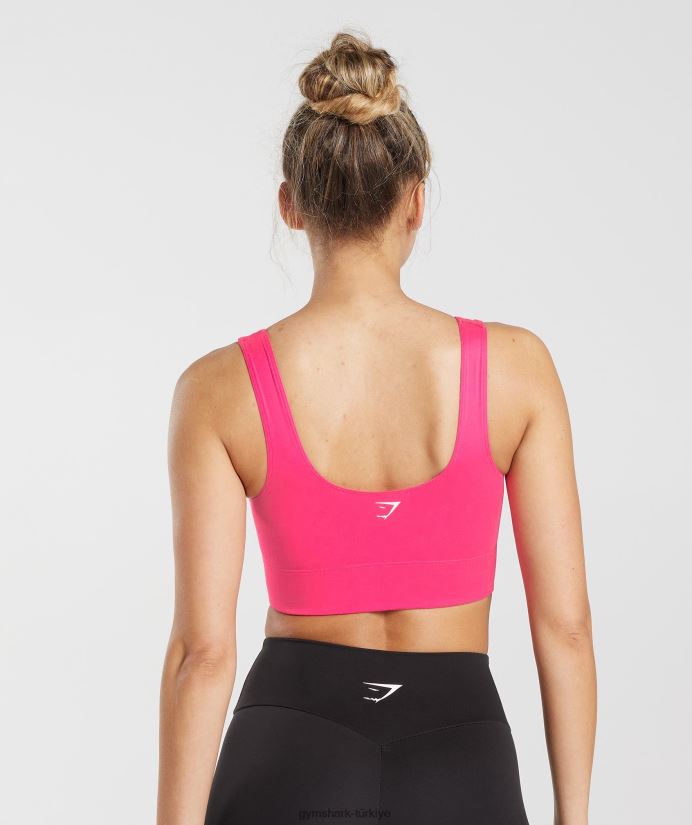 uzun hatlı spor sutyeni kadınlarGymshark parlak fuşya 02H048130