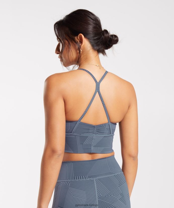 uzun ipli spor sutyeni yükseltmek kadınlarGymshark akşam mavisi 02H048182