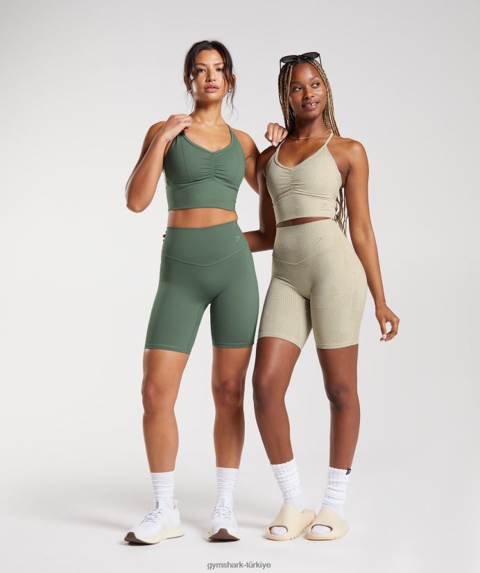 uzun ipli spor sutyeni yükseltmek kadınlarGymshark kumlu kahverengi 02H048189
