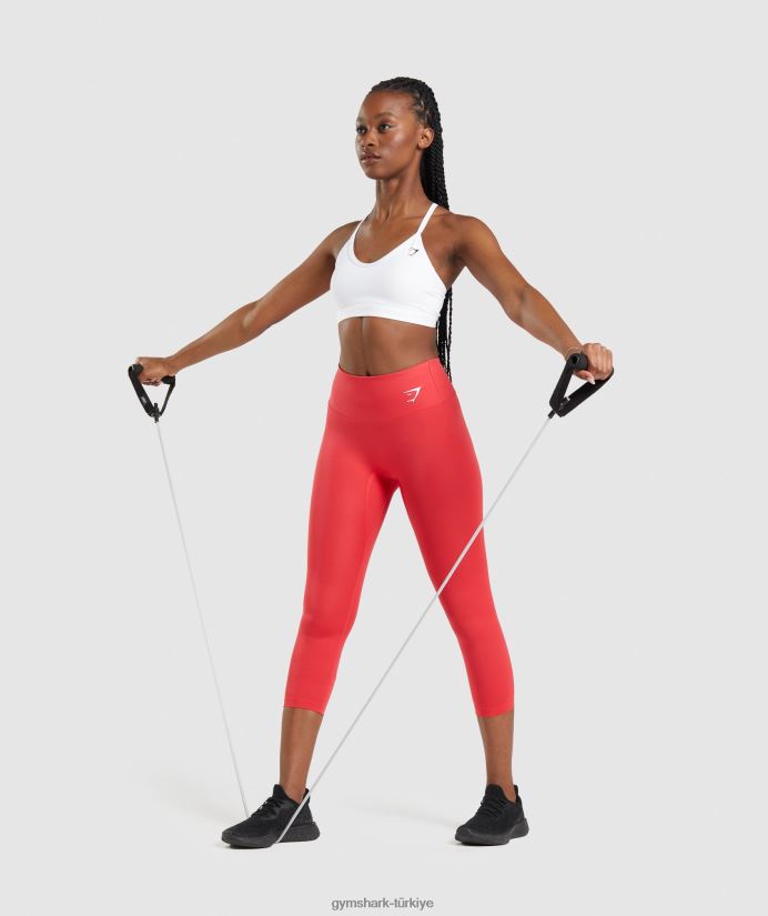 v yakalı spor sutyeni kadınlarGymshark beyaz 02H048211