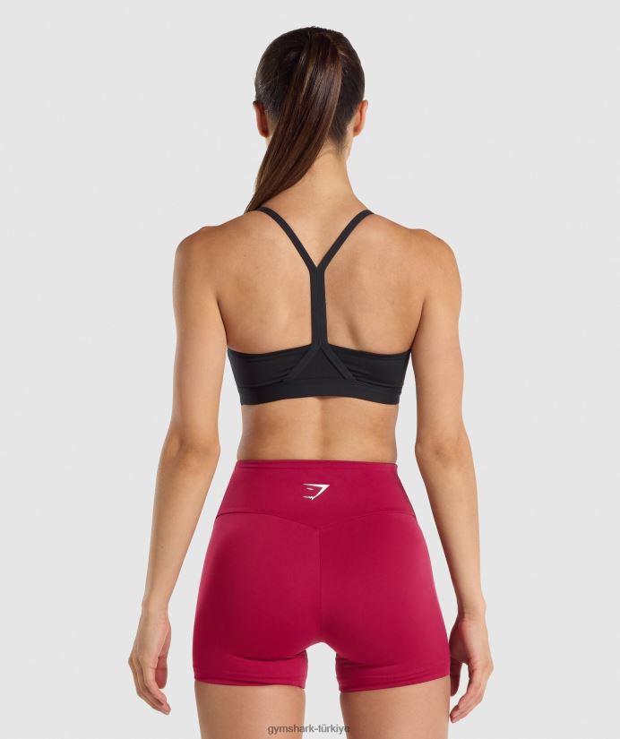 v yakalı spor sutyeni kadınlarGymshark siyah 02H048206