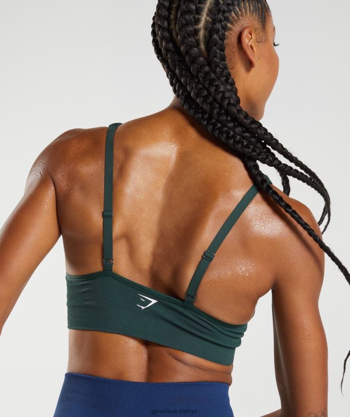 vital dikişsiz 2,0 v yakalı spor sutyeni kadınlarGymshark ormanlık yeşil marn 02H048205