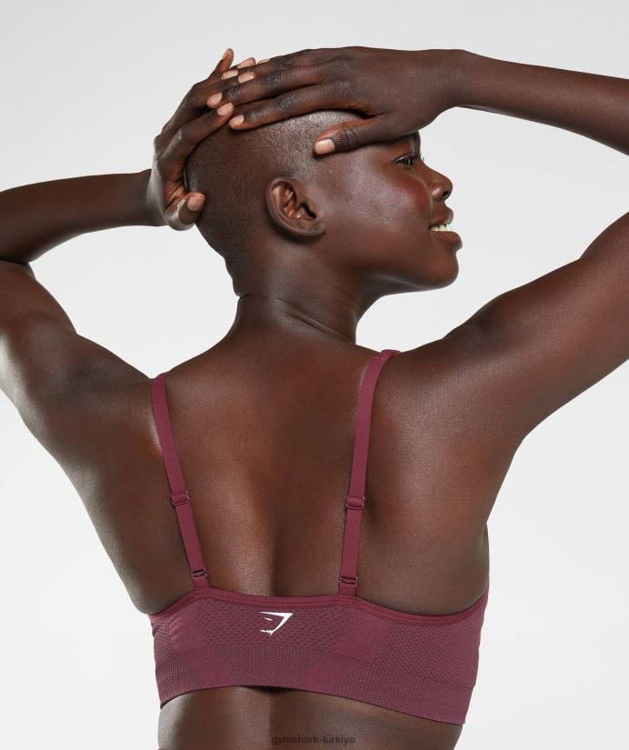vital dikişsiz 2,0 v yakalı spor sutyeni kadınlarGymshark pişmiş bordo marn 02H048207