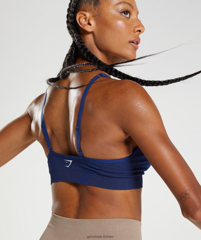 vital dikişsiz 2,0 v yakalı spor sutyeni kadınlarGymshark yıldız mavisi marn 02H048218