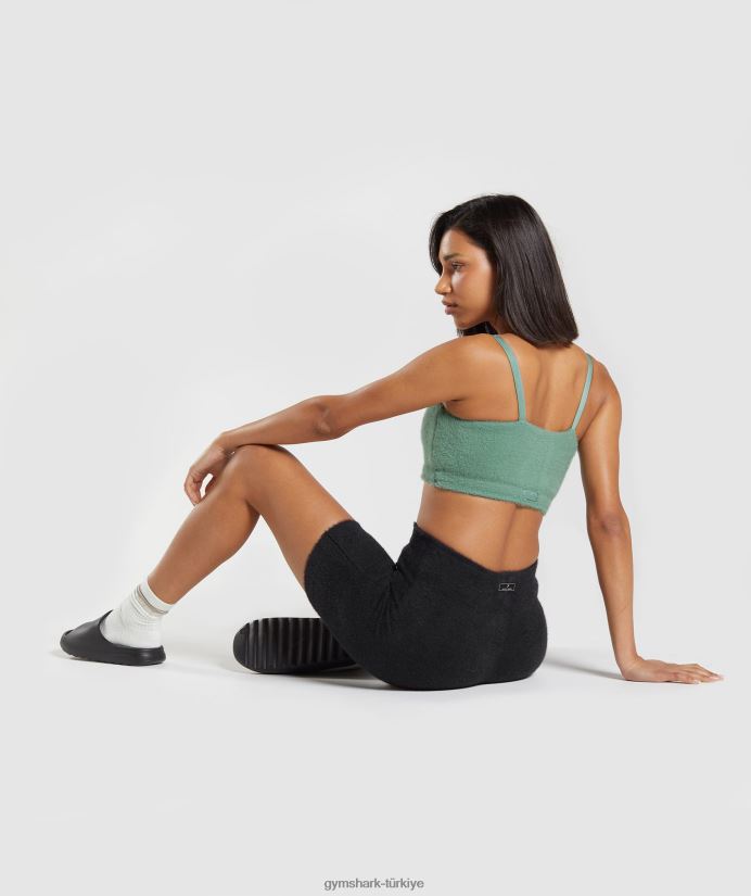 whitney kirpik örgü bandeau kadınlarGymshark Yaprak yeşili 02H048144
