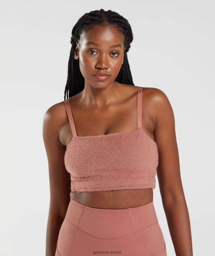 whitney kirpik örgü bandeau kadınlarGymshark kanyon kırmızısı 02H048166