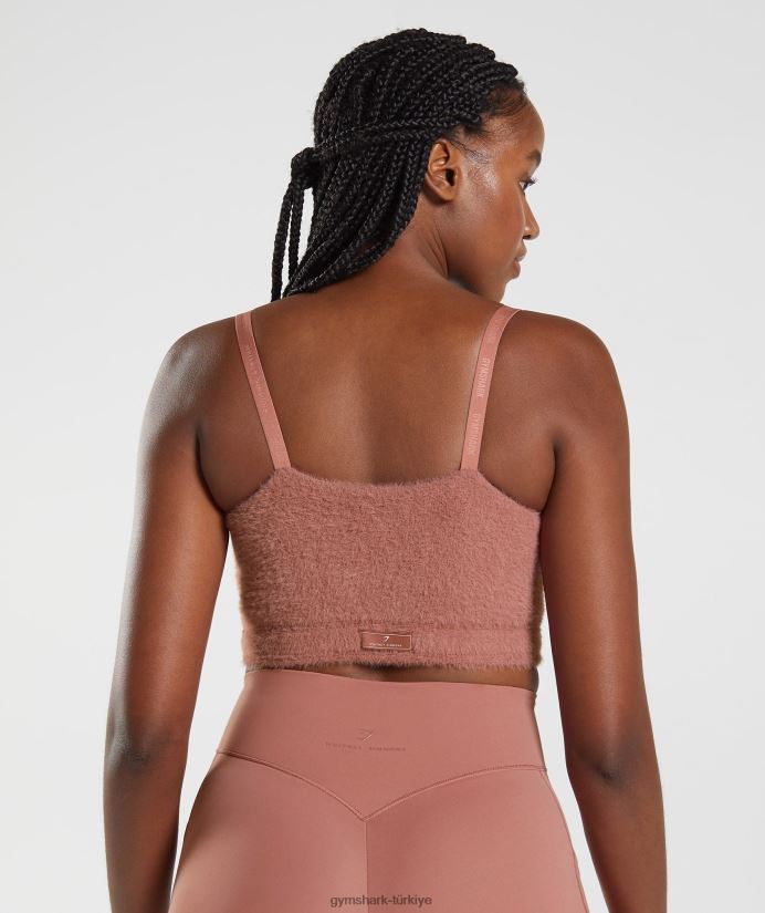 whitney kirpik örgü bandeau kadınlarGymshark kanyon kırmızısı 02H048166