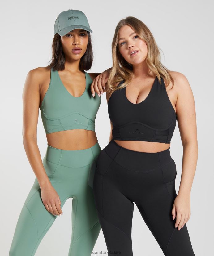 whitney uzun askılı sutyen kadınlarGymshark Yaprak yeşili 02H048224