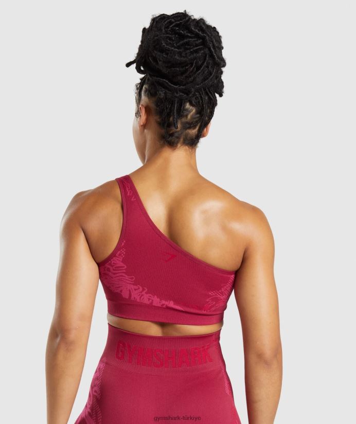 wtflex dikişsiz tek omuzlu spor sutyeni kadınlarGymshark frenk üzümü pembesi/fluo fuşya/macenta pembesi 02H048213