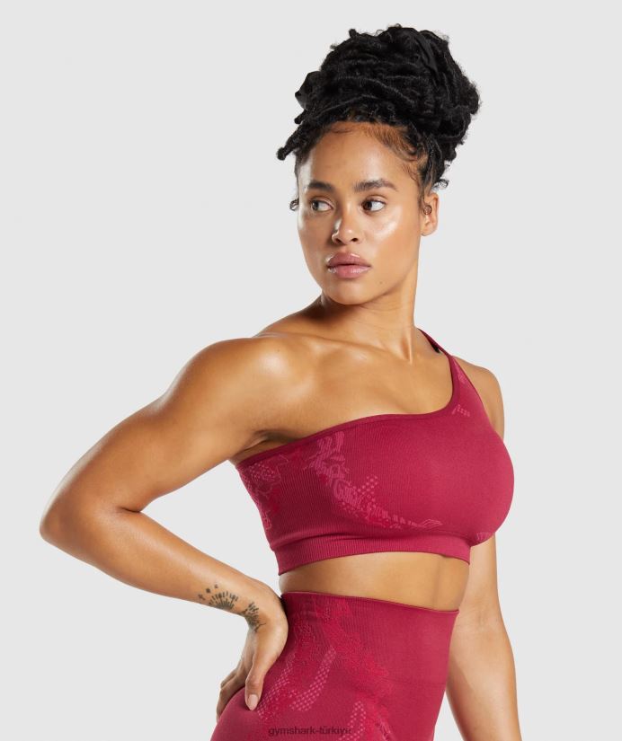 wtflex dikişsiz tek omuzlu spor sutyeni kadınlarGymshark frenk üzümü pembesi/fluo fuşya/macenta pembesi 02H048213