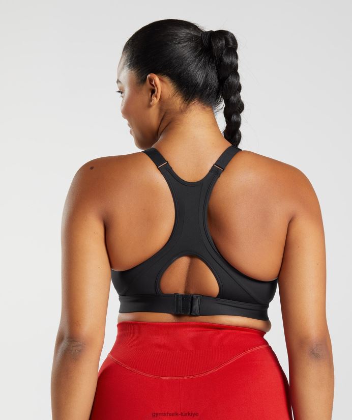 yüksek boyunlu yüksek destekli spor sutyeni kadınlarGymshark siyah 02H048184