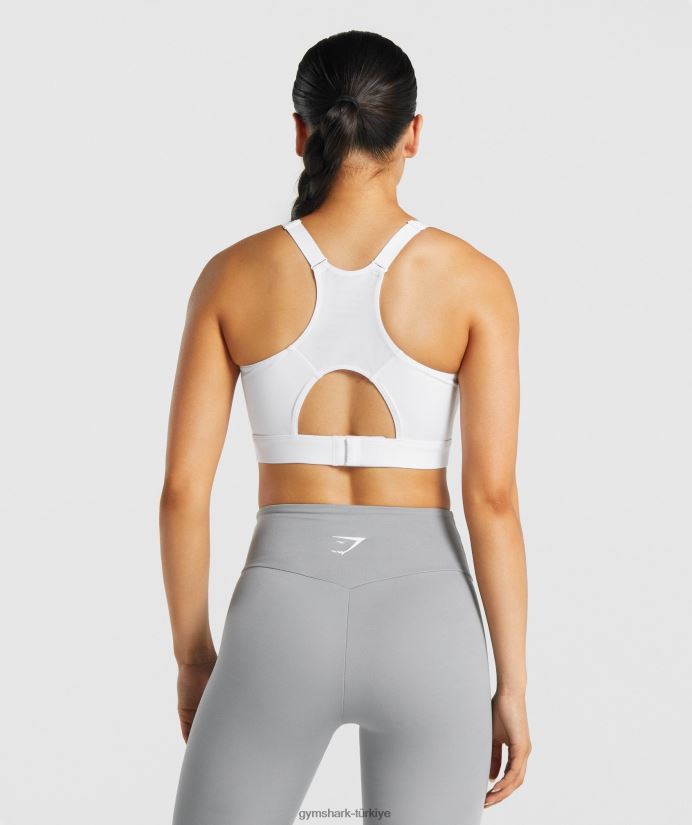 yarışçı sırtlı spor sutyeni kadınlarGymshark beyaz 02H048233