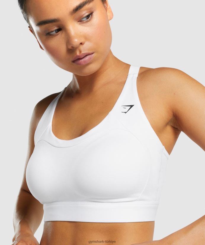 yarışçı sırtlı spor sutyeni kadınlarGymshark beyaz 02H048233