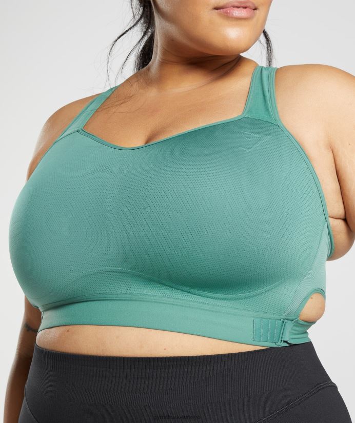 yarışçı sırtlı yüksek destekli spor sutyeni kadınlarGymshark Hoya yeşili 02H048178