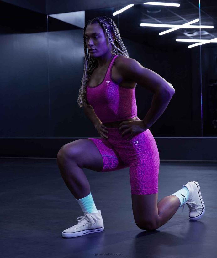 Hayvan dikişsiz mahsul tankına uyum sağlayın kadınlarGymshark resif | kiraz kahverengi 02H048474