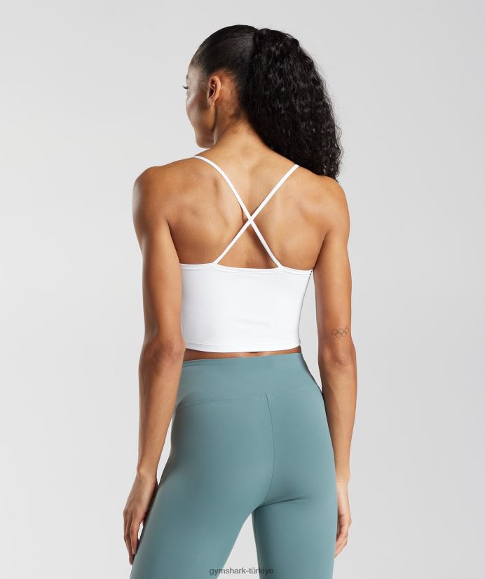 askılı mahsul cami tankı kadınlarGymshark beyaz 02H048499