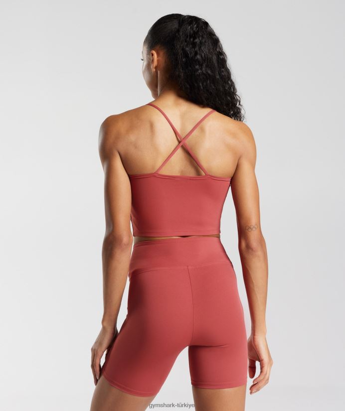 askılı mahsul cami tankı kadınlarGymshark nar kırmızısı 02H048500