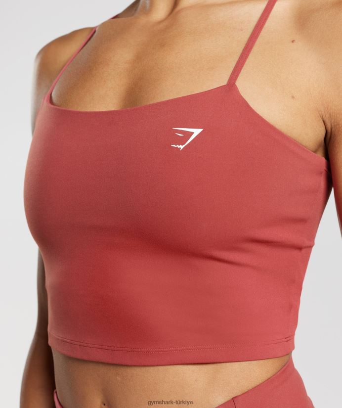 askılı mahsul cami tankı kadınlarGymshark nar kırmızısı 02H048500