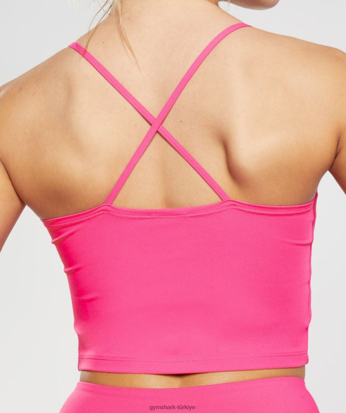 askılı mahsul cami tankı kadınlarGymshark parlak fuşya 02H048505