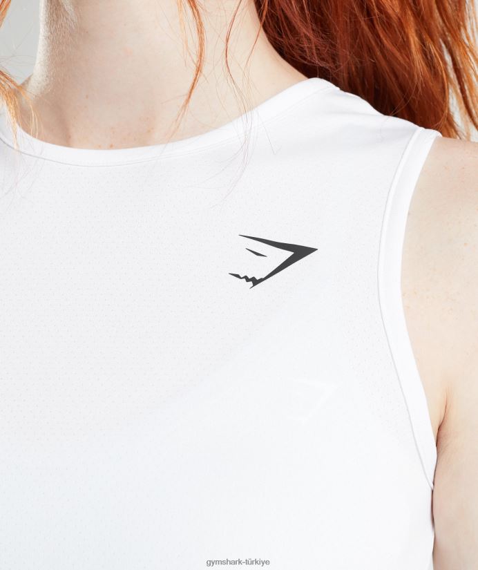 eğitim mahsul tankı kadınlarGymshark beyaz 02H048475