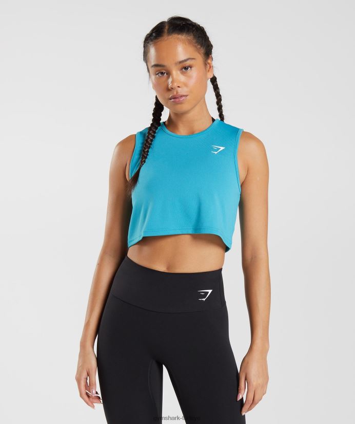 eğitim mahsul tankı kadınlarGymshark kuyruklu yıldız mavisi 02H048484