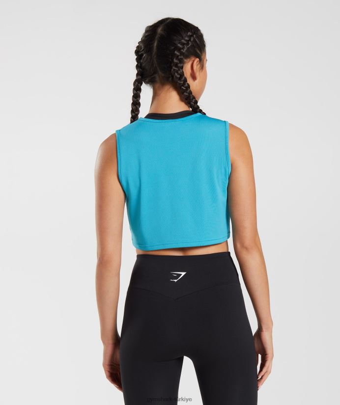 eğitim mahsul tankı kadınlarGymshark kuyruklu yıldız mavisi 02H048484