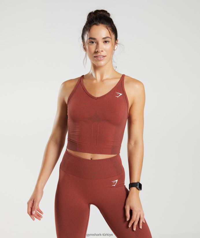 hayati dikişsiz 2.0 midi tankı kadınlarGymshark tuğla kırmızısı marn 02H048485