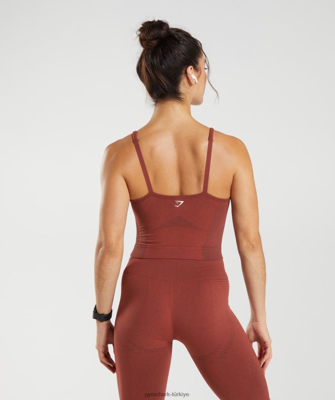 hayati dikişsiz 2.0 midi tankı kadınlarGymshark tuğla kırmızısı marn 02H048485