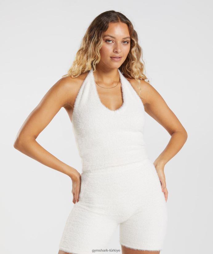 whitney kirpik örgü midi boyundan bağlamalı üst kadınlarGymshark çatı penceresi beyaz 02H048423