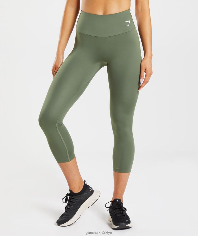 7/8 tayt antrenmanı kadınlarGymshark çekirdek zeytin 02H048338