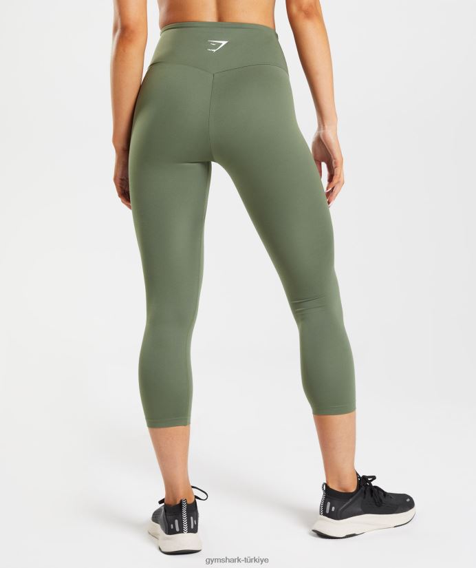 7/8 tayt antrenmanı kadınlarGymshark çekirdek zeytin 02H048338