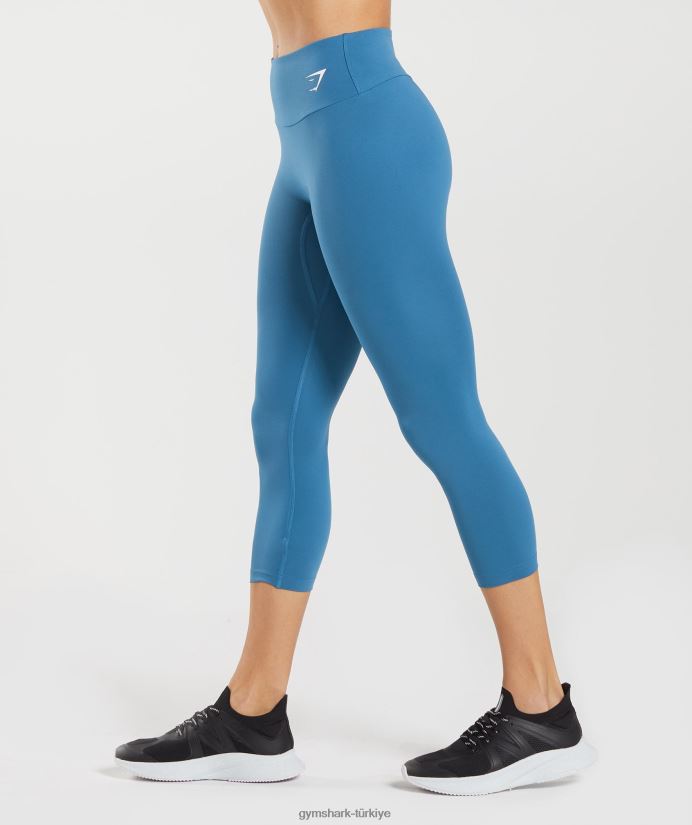 7/8 tayt antrenmanı kadınlarGymshark göl kenarı mavisi 02H048303