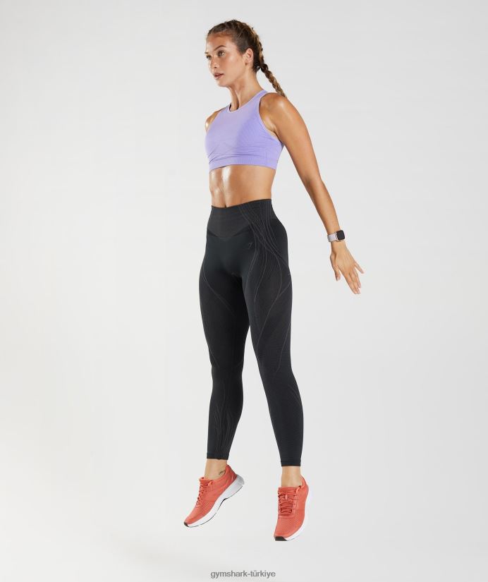 apex dikişsiz tayt kadınlarGymshark siyah/oniks grisi 02H048334