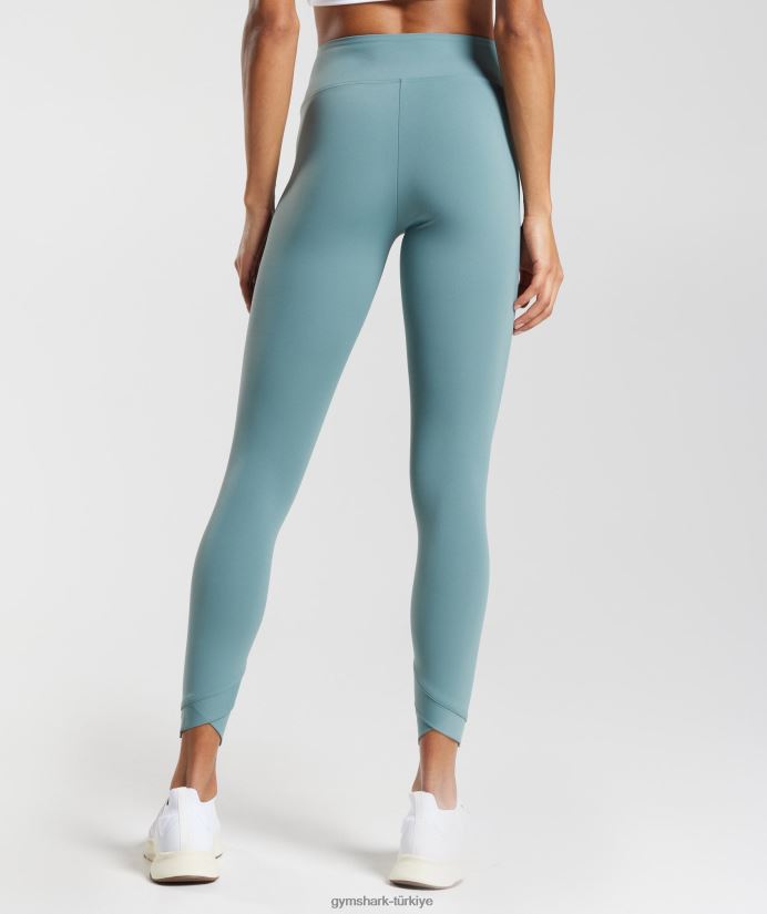 çapraz tayt kadınlarGymshark Gök gürültüsü mavisi 02H048275