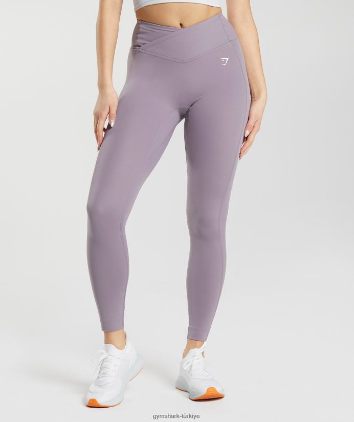 çapraz tayt kadınlarGymshark kayrak lavanta 02H048273