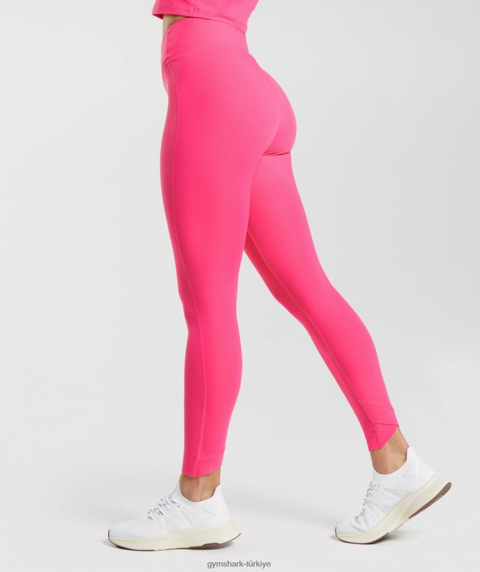 çapraz tayt kadınlarGymshark parlak fuşya 02H048274