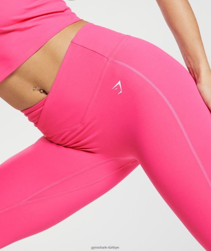 çapraz tayt kadınlarGymshark parlak fuşya 02H048274