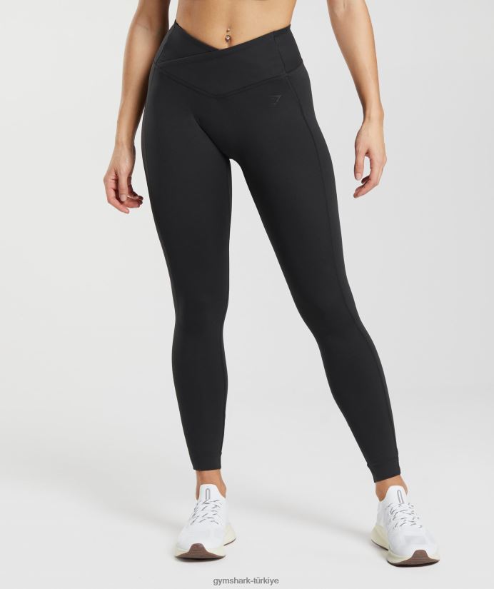çapraz tayt kadınlarGymshark siyah 02H048242