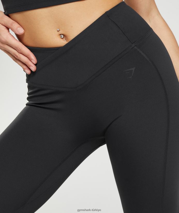 çapraz tayt kadınlarGymshark siyah 02H048242