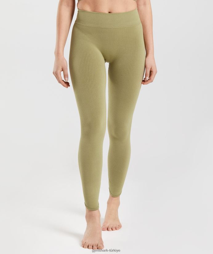 dikişsiz taytları duraklat kadınlarGymshark grifon yeşili 02H048333