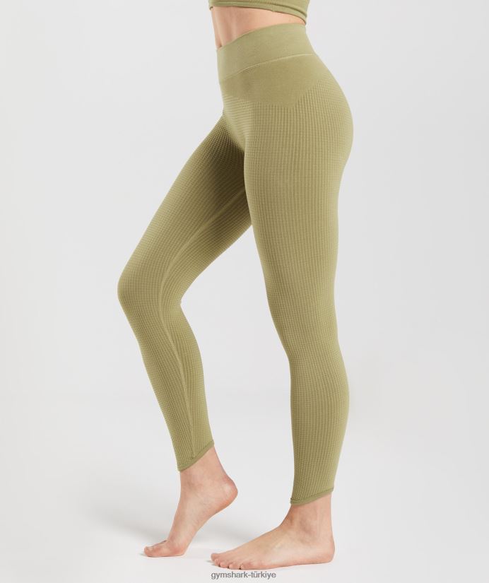 dikişsiz taytları duraklat kadınlarGymshark grifon yeşili 02H048333
