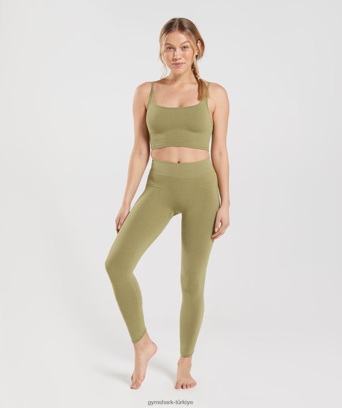 dikişsiz taytları duraklat kadınlarGymshark grifon yeşili 02H048333
