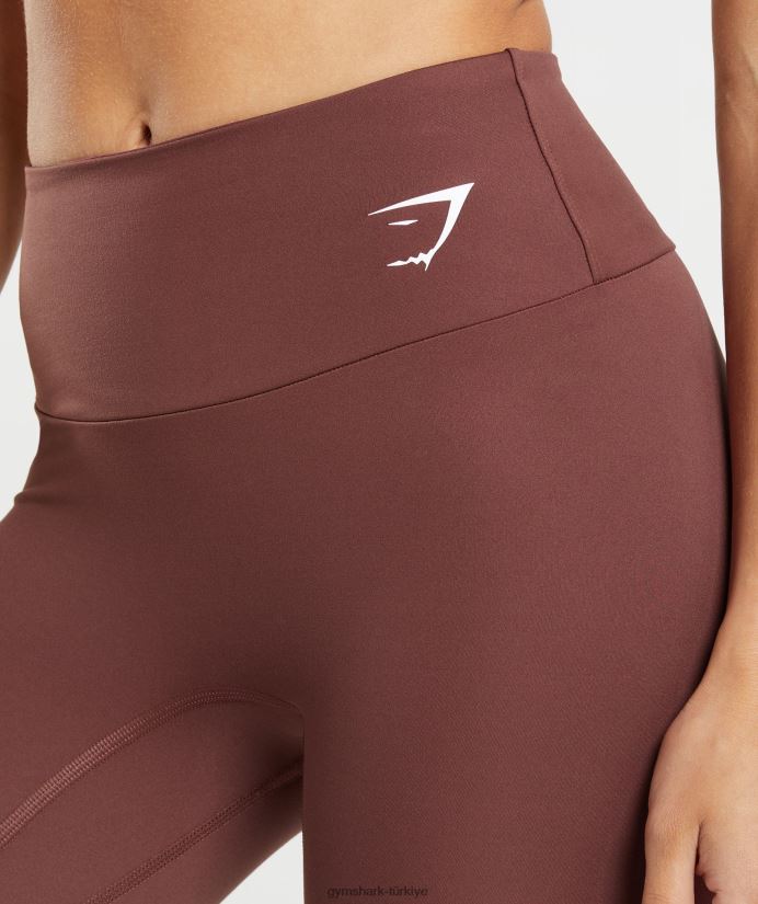 eğitim tayt kadınlarGymshark kiraz kahverengi 02H048317